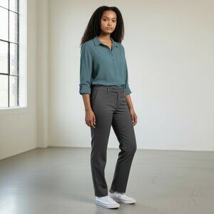 Eddie Bauer Teal Women's Button Up Dress Shirt